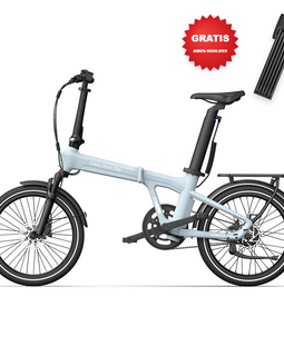 ADO Air 20 Ultra Blau mit gratis ABUS Bordo Faltschloss