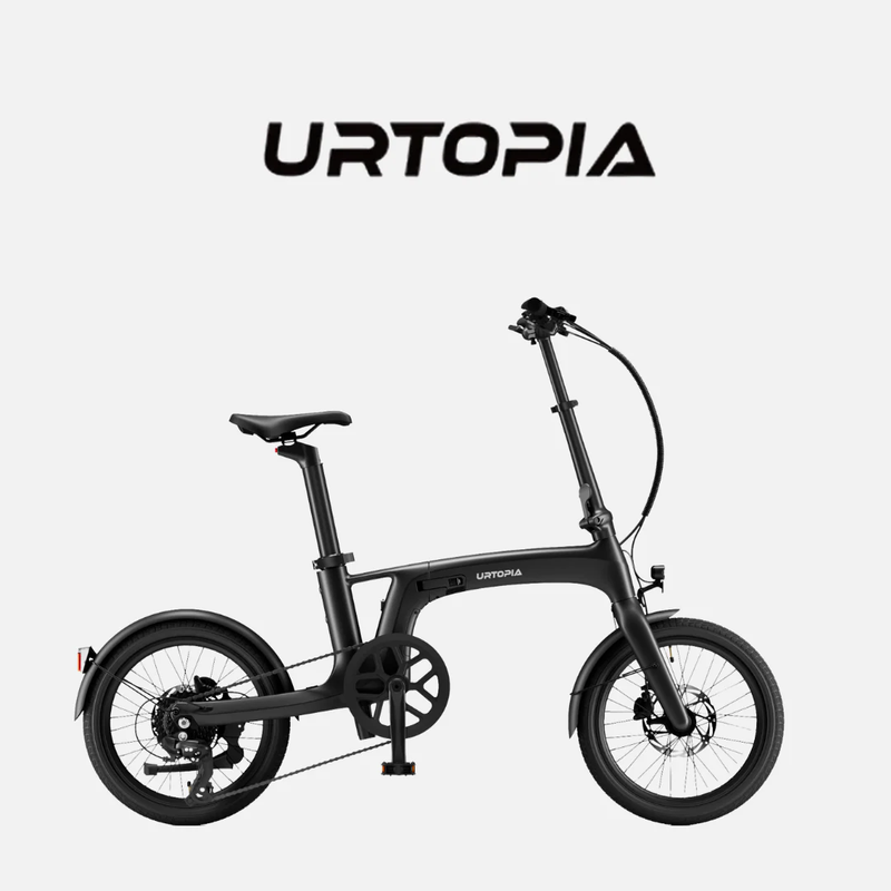 Urtopia Carbon Fold 2 – Ultraleichtes Carbon Falt-E-Bike, 18 Zoll