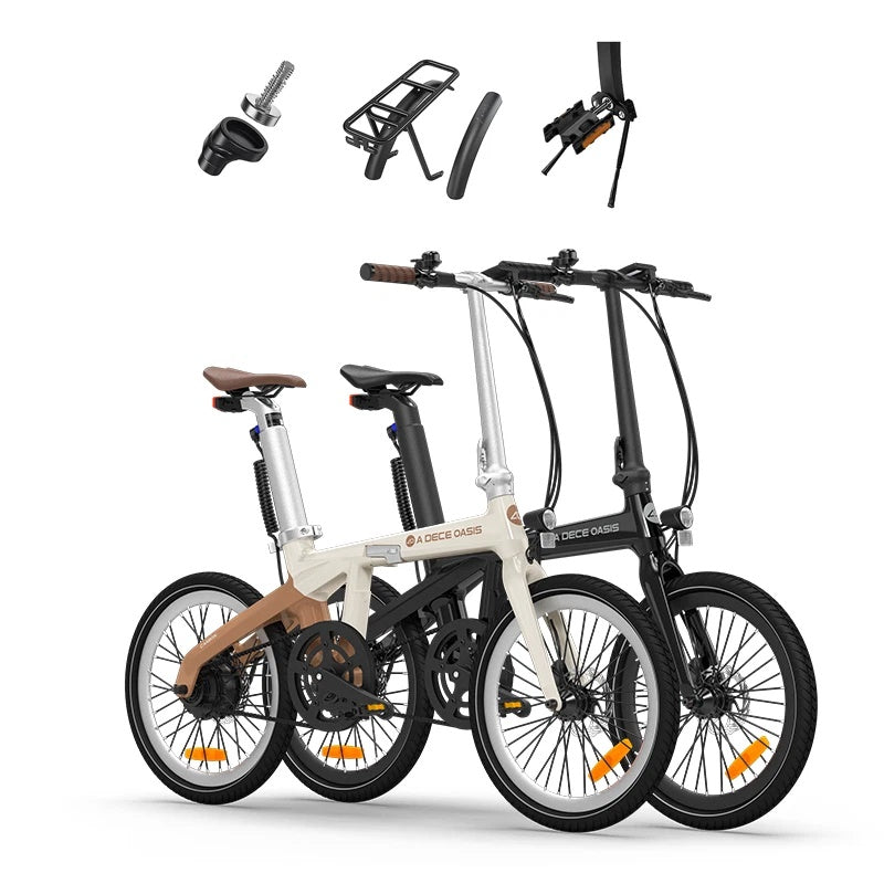 2 x ADO Air Carbon – Carbon Falt-E-Bike Doppelpack, 20 Zoll, 12,5 kg